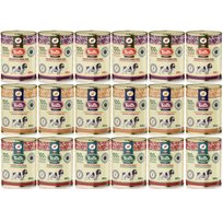 Karma mokra dla psa FOLK MIX SMAKÓW KRÓLIK SARNA JELEŃ ZESTAW 18x800g