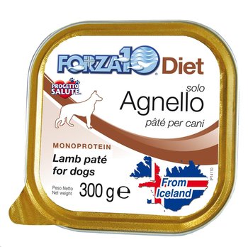 Karma mokra dla psa FORZA10 Solo Diet, jagnięcina, 300 g. - Forza10