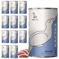 Karma Mokra dla Psa Kaczka Monobiałkowa Zdrowy Posiłek Puszka 400g 12szt