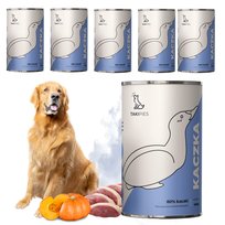 Karma Mokra dla Psa Kaczka Monobiałkowa Zdrowy Posiłek Puszka 400g 6szt