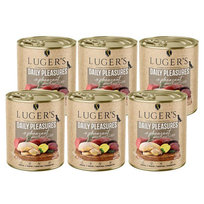 Karma mokra dla psa Luger's Daily Pleasures z bażantem szpinakiem i ziemniakiem zestaw 6 x 800 g
