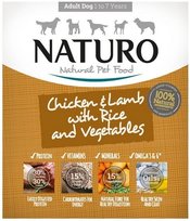 Karma mokra dla psa NATURO Adult kurczak jagnię z ryżem i warzywami 400 g