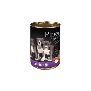 Karma mokra dla psa PIPER Junior, z cielęciną i jabłkiem, 400 g - Piper