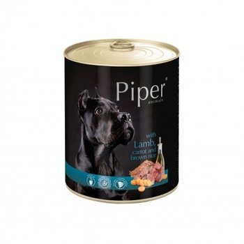 Karma mokra dla psa PIPER, z jagnięciną, marchewką i ryżem brązowym, 800 g - Piper