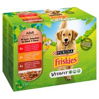 Karma mokra dla psa PURINA Friskies Adult mix mięs w sosie 12x100 g