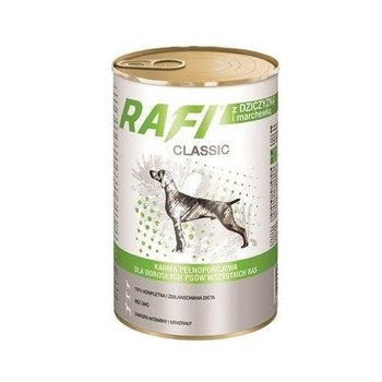 Karma mokra dla psa RAFI Classic, z dziczyzną i marchewką, 1240 g - Rafi