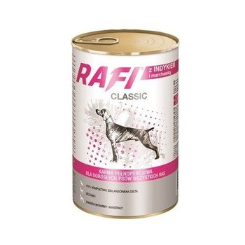 Karma mokra dla psa RAFI Classic, z indykiem i marchewską, 1240 g - Rafi