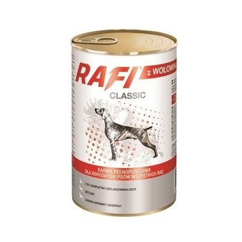 Karma mokra dla psa RAFI Classic, z wołowiną, 1240 g - Rafi