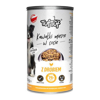 Karma mokra dla psa TUF TUF kawałki mięsne z drobiem 1,25 kg - Tuf Tuf