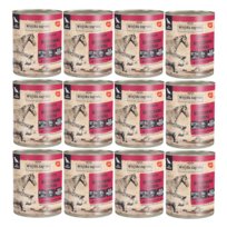 Karma mokra dla psa Wiejska Zagroda Wieprzowina z koniną puszka 12x800g