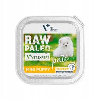 Karma mokra dla szczeniąt RAW PALEO MINI INDYK