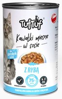 Karma mokra kota TUF TUF kawałki mięsne ryba 415 g