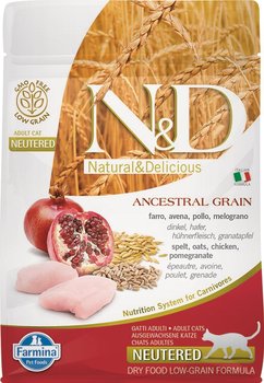 Karma Sucha Dla Kota Farmina N&D Low Grain Cat Neutered Chicken & Pomegranate, 5 Kg - Farmina
