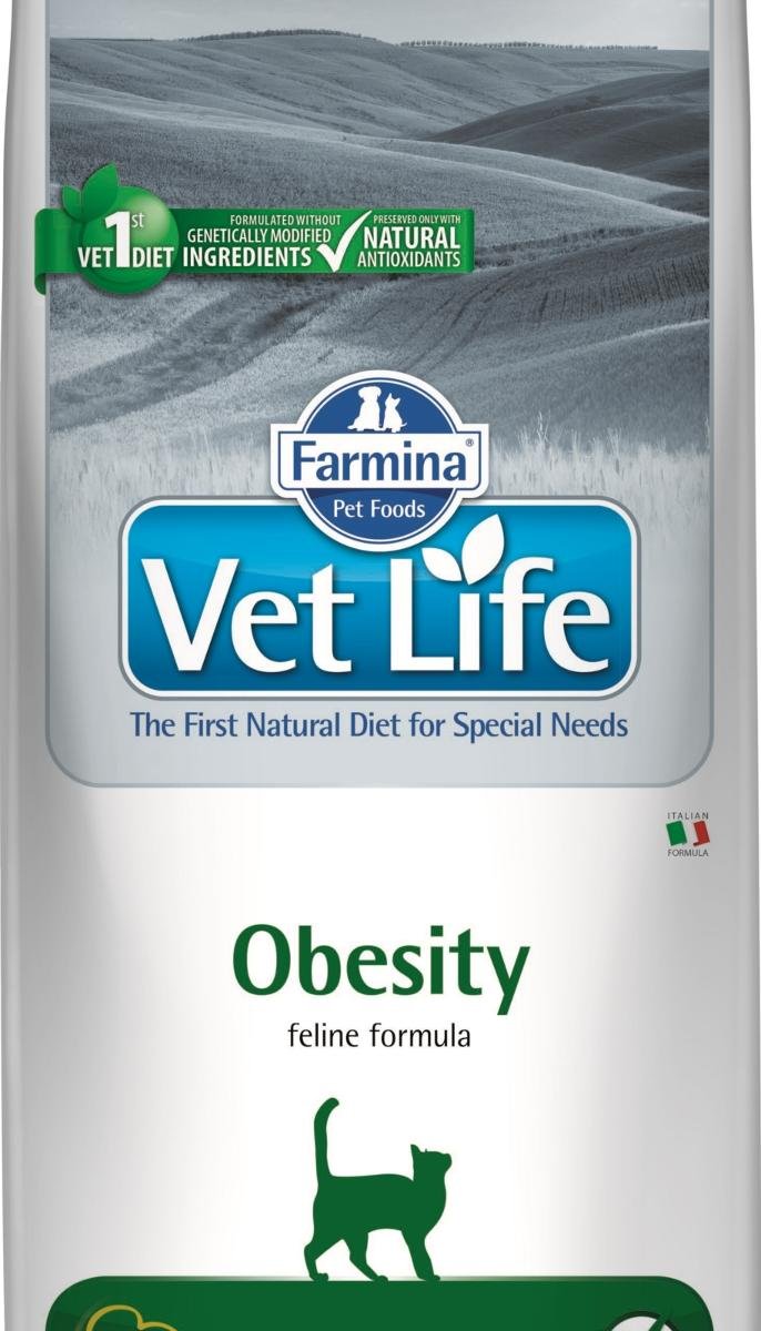 Karma sucha dla kota FARMINA Vet Life Cat Obesity, 10 kg - FARMINA ...