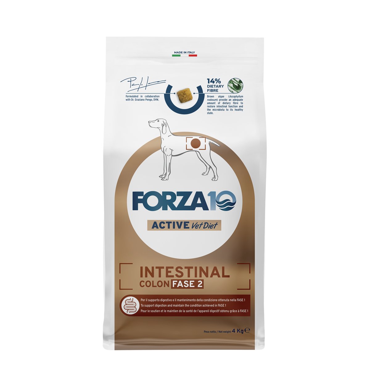 Forza10 Karma sucha dla psa FORZA10 Intestinal Colon Fase 2, 4 kg.