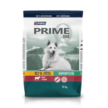 Karma sucha dla psa PUPIL Prime, bogata w wołowinę z warzywami, 10 kg - PUPIL Foods