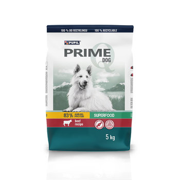 Karma sucha dla psa PUPIL Prime, bogata w wołowinę z warzywami, 5 kg - PUPIL Foods