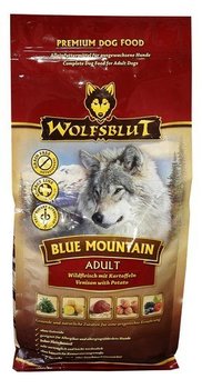 Karma sucha dla psa WOLFSBLUT Dog Blue Mountain, dziczyzna i owoce leśne, 500 g - Wolfsblut
