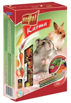 Karma uzupełniająca dla chomików i królików VITAPOL, owoce i warzywa, 340 g. - Vitapol