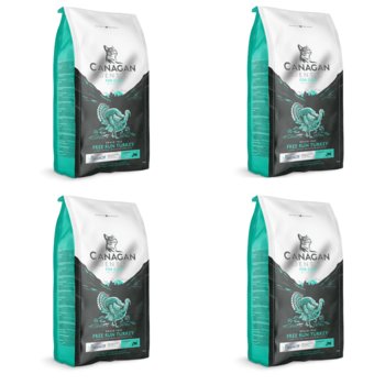 Karma z dodatkiem PlaqueOff sucha dla kota ze schorzeniami dentystycznymi Canagan bezzbożowa Dental indyk 4x1,5kg worek - Canagan