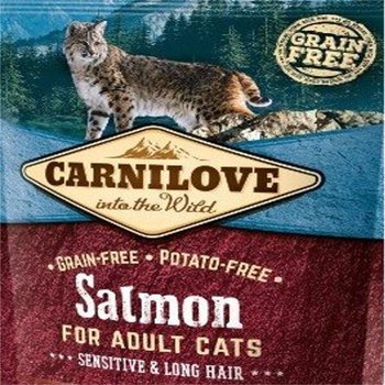Karma z łososiem CARNILOVE Salmon Sensitive&Long Hair, 400 g - Carnilove