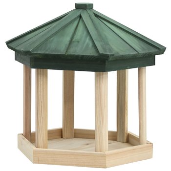 Karmnik dla ptaków z drewna jodłowego ośmiokątny 3 - Zakito