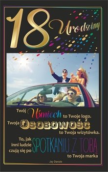 Karnet okolicznościowy, 18 urodziny, U65 - AB Card