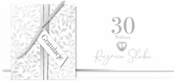 Karnet okolicznościowy, 30 rocznica ślubu - perłowa, KPAS 60 - Armin Style