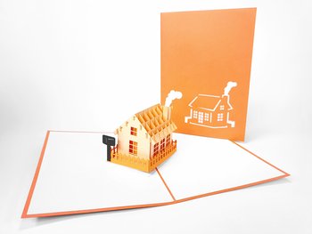 Karnet okolicznościowy 3D, Parapetówka Nowy dom - GrandGift