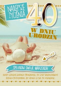 Karnet okolicznościowy, 40-te urodziny, GM 646 - Armin Style
