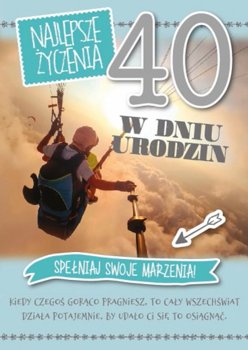 Karnet okolicznościowy, 40-te urodziny, GM 649 - Armin Style