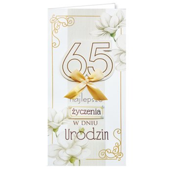Karnet okolicznościowy, 65 urodziny, EZ 163 - ENZO