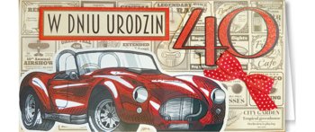 Karnet okolicznościowy dla chłopaka, 40 urodziny, EZ 146 - ENZO