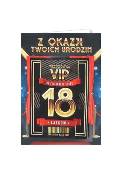 Karnet okolicznościowy na 18-tkę dla kolegi, VIP 1 - yeku