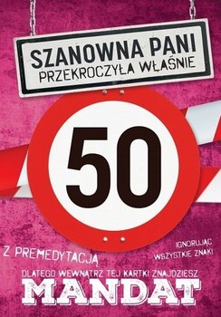 Karnet okolicznościowy na 50-te urodziny, J 24 - yeku