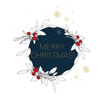 Karnet okolicznościowy Swarovski, Boże Narodzenie, Merry Christmas - Clear Creations