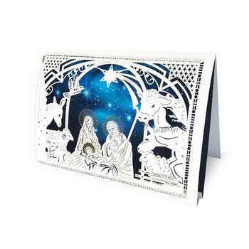 Karnet okolicznościowy - święta 3D, szopka - Forum Design Cards