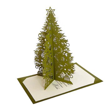 Karnet okolicznościowy - święta, choinka 3D - Forum Design Cards