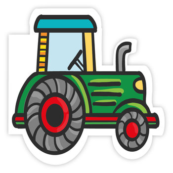 Karnet okolicznościowy, traktor