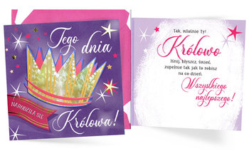 Karnet QR-021 Urodziny (królowa) - Kukartka