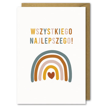 Karnet urodzinowy, Boho Tęcza, Kartka urodzionowa