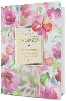 Karnet urodzinowy pastelowy, HM 1721 - Pan Dragon