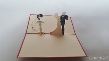 Karnet walentynkowy 3D, Pierwszy taniec nowożeńców - GrandGift