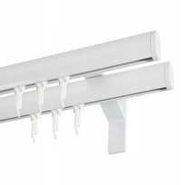 Karnisz apartamentowy szyna podwójna 440 cm