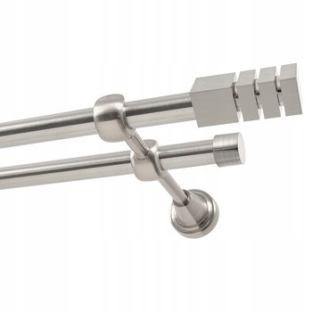 Karnisz metalowy podwójny 19 mm 340 cm bez kółek - Kowalski