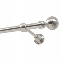 Karnisz metalowy pojedynczy 16 mm 240 cm bez kółek