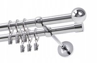 Karnisz podwójny Ø19 mm chrom 540 cm