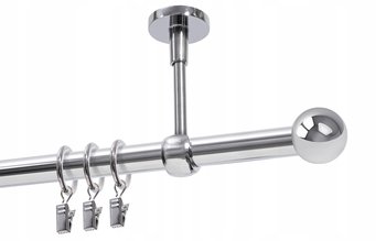 Karnisz pojedynczy Ø19 mm chrom 240 cm - Inny producent