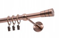 Karnisz pojedynczy Ø19 mm miedź antyczna 580 cm