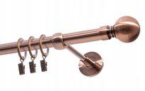 Karnisz pojedynczy Ø19 mm miedź antyczna 520 cm